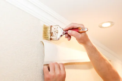 Pose de papier peint à Cabris — revêtements muraux et toiles de verre